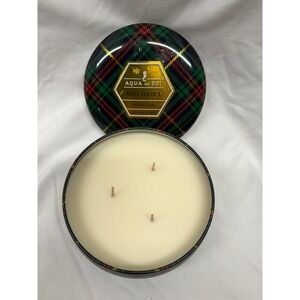 Aqua de Soi NEW Blue Spruce and Cedar Hand Poured Soy 3-Wick Candle 21 oz